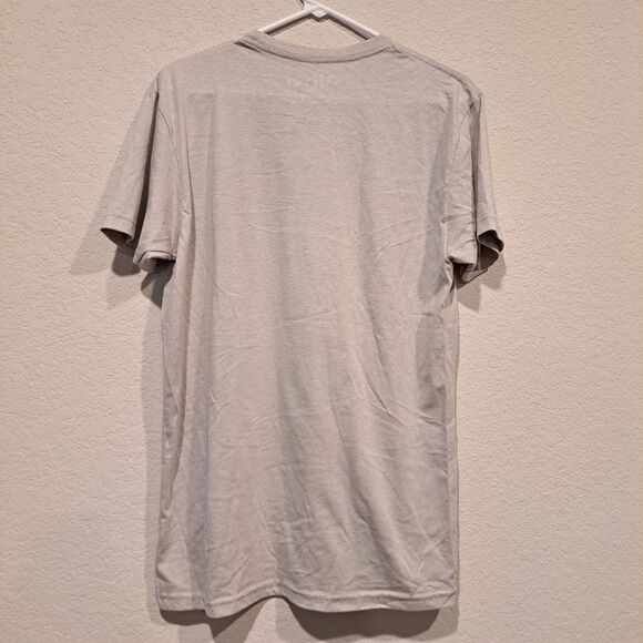 Oliver & Otis t-shirt with ghost cowgirl print, hearts on sheet, greige size M - Picture 3 of 4